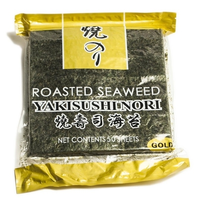 Japoński Yaki Sushi Nori Pieczone Wodorosty Papier z Wodorostów 50 Arkuszy