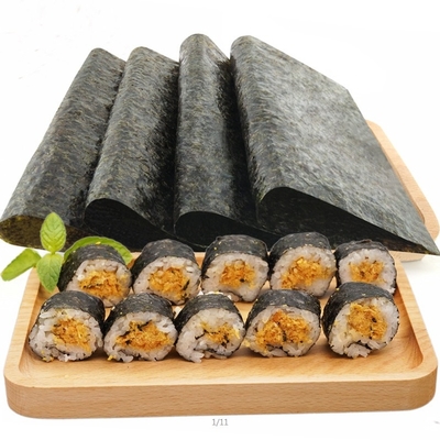 Pieczone gładkie wodorosty Yaki Nori 100 arkuszy w opakowaniu