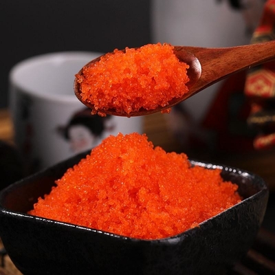 Masago Tobiko Gromadnik Ryba ikra sushi Latająca Ryba Ikra Mrożony Gromadnik