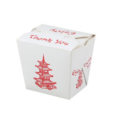 Jednorazowe pudełko z twardym papierem na wynos w kształcie prostokąta Kraft Food Noodle Box