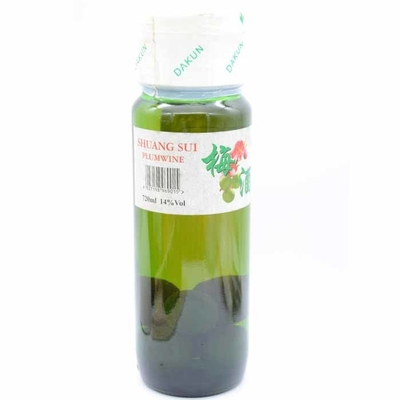 Białe 720ml Pikantne Sake Japońskie wino OEM Niskoalkoholowe wino śliwkowe